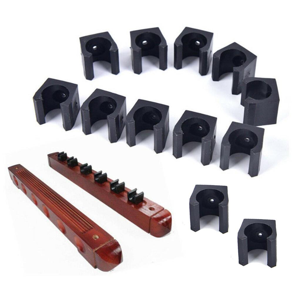 Wall Mounted Billiard Cue/Fishing Rod Holder (12 Clips) Simple Storage System