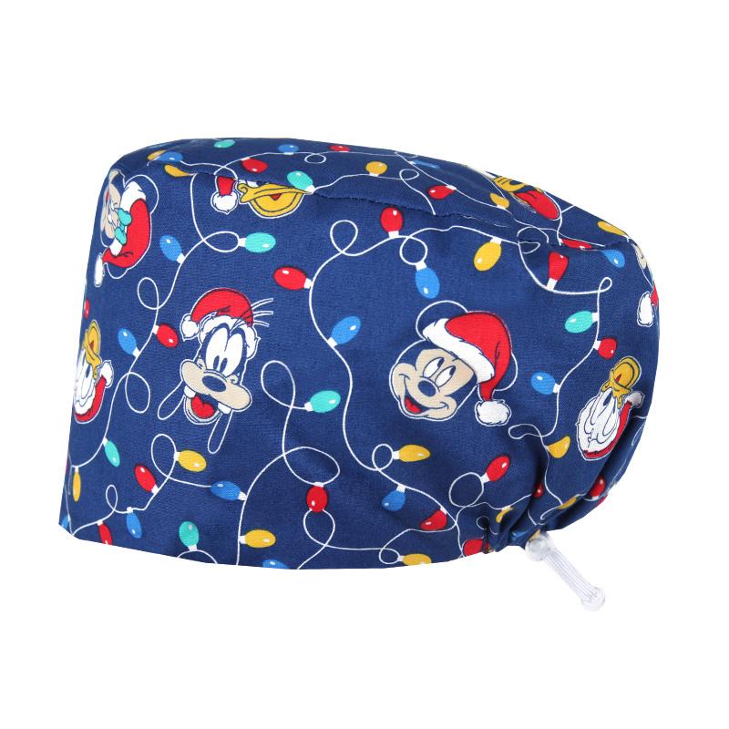 Fashionable Digital Printed Medical Hats for Women Men Breathable Soft Nursing Caps TOOTH Pet Clinic Surgical Scrubs Hat