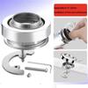Quick Install Faucet Base Adjustable Angles Stainless Steel Tap Mount Stainless Steel Faucet Mount for Home & Rental Use