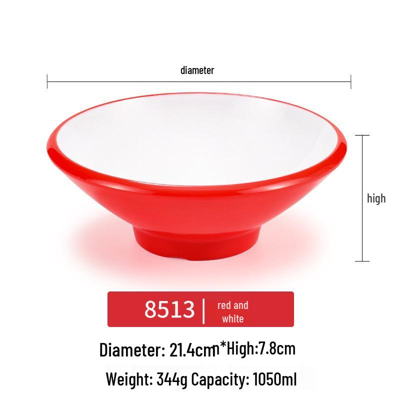 Melamine Noodle Bowl for Noodle Restaurants: Ideal for Luosifen, Malatang, Rice Noodles, and Chongqing Xiaomian