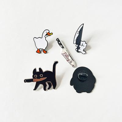 Penguin Small Duck Cartoon  Metal Design Badges Brooch Enamel Pins Label Bag Backpack Hat Jewelry Gift Accessories