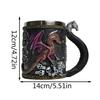 Mug Médiéval Tasse Dragon 3D Mug de Camping Décoration de Maison Fournitures pour Fêtes Thématiques Vaisselle Médiévale Pour Café Thé Lait Boisson