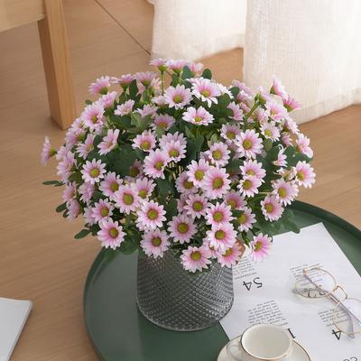 Artificial Flowers Silk Daisy Bouquet Christmas Decorations Home Vase Table Wedding Bridal Bouquet Decorative Household Products