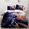 2/3pcs bedding set Digital Print Comfortable Duvet Cover for Home Bedroom Decoration, 1 Duvet Cover and 2pillowcase with Zippers