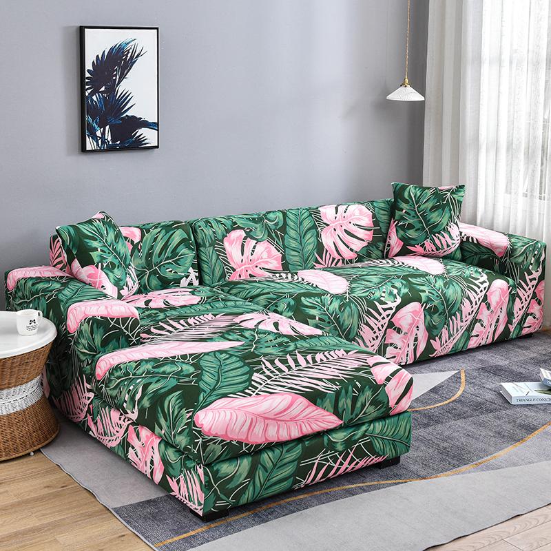 Stretch Couch Covers Soft All-Inclusive Armchair Sofa Slipcover Fitted L-Shaped, Sectional, Chaise Sofa Cover 1/2/3/4 Seater 1Pc