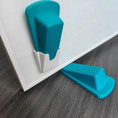 Door Stopper Self Adhesive Strong Suction Wall Protectors Hidden Mute Anti Collision Floor Holder