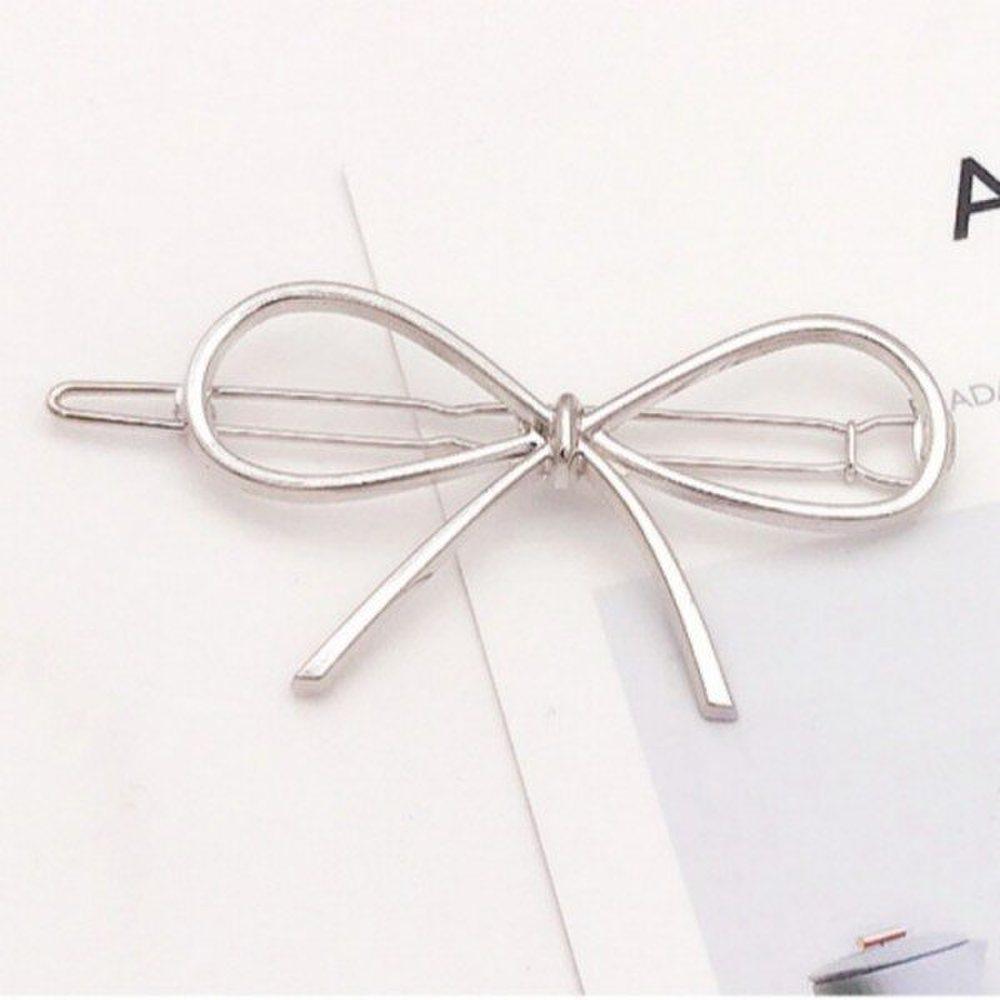 

Mno Silver Metal Ribbon Hair Pin