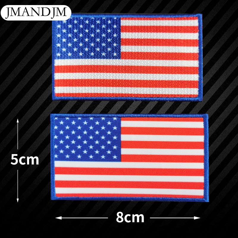 5 Stück Weltflagge Stickerei Stoffaufkleber Armband Klettverschluss DIY Aufnäher Stickerei Stoffaufkleber