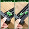 Metric/Inch Aluminum Limit Ruler Double Line Marking Ruler Multifunction Scribing Marking Ruler Measurement Tool