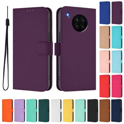 Carcasă HuaweiNova8i pentru Huawei Nova 8i, portofel din piele, cu flip, model protector, slot pentru card, culoare solidă, husă HuaweiNova8i