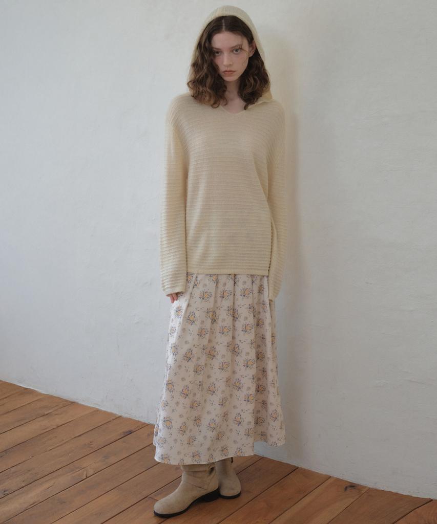 Aueonoseuteljia Hairy Hood Knit_Cream(Oc26Kn14)
