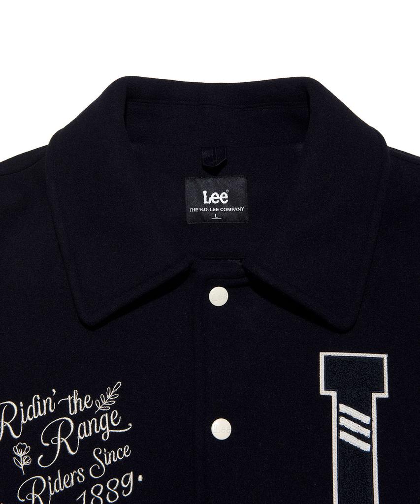 Lee Wool Blend Varsity Jacket Navy