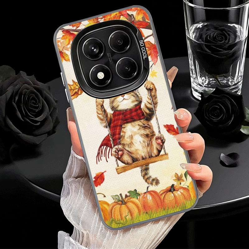 Pumpkin Happy Fall Autumn Soft Phone Case for Xiaomi Redmi Note 13 14 15 Pro Plus 12S 12 11S 11 11T 10S 10 Shockproof Cover Back