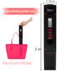 TDS Meter Portable Digital TDS Pen Meter  Water Quality Purity Tester High Precision 0-9990 ppm Drinking Aquarium Water Monitor