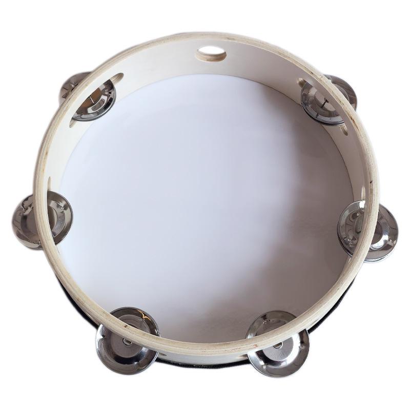 8-Inch Dunhuang Uyghur Dance Tambourine with Jingle Bells