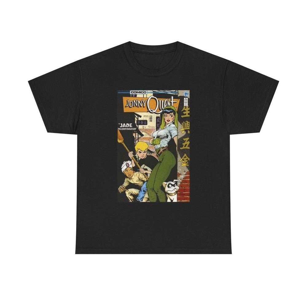 Jonny Quest Vintage Cartoon Graphic T Shirt NEW S-5XL Unisex Heavy Cotton Tee Unisex T-Shirt XL