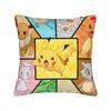 Cartoon Pillowcase Polyester Cushion Cover Decor Pokemoned Throw Pillow Case Cover Home Zipper 45X45Cm