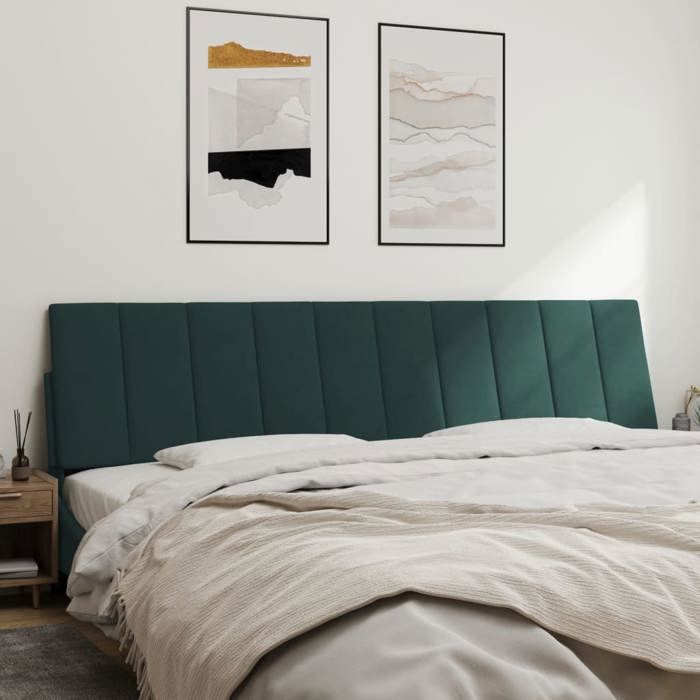 VidaXL Headboard Cushion, Headboard Pillow with Self-Adhesive Strips, Padded Bedroom Cushion, 374692