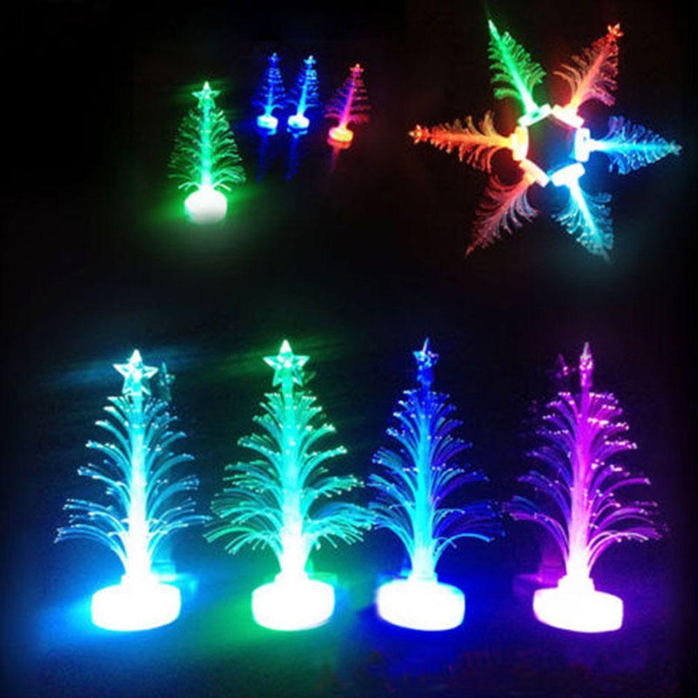 Fashion Colorful Gift Home Children Party Decoration Christmas Lamp Nightlight Xmas Tree Ornament
