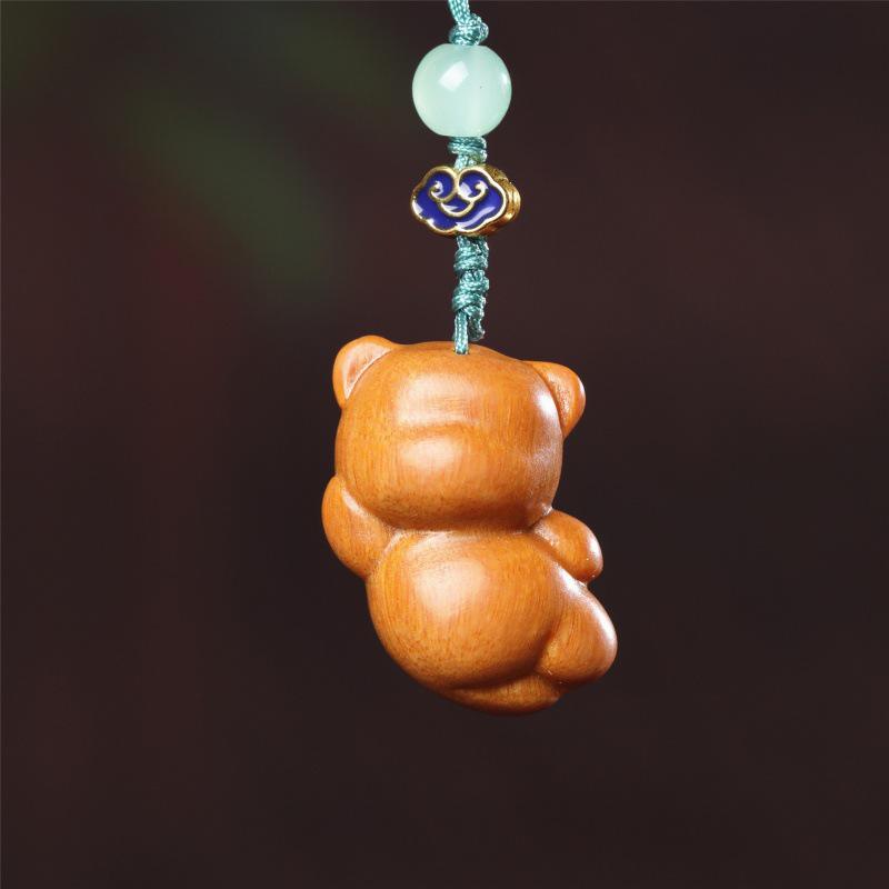 Feitian Little Bear Phone Charm Keychain Pendant Gift Accessories