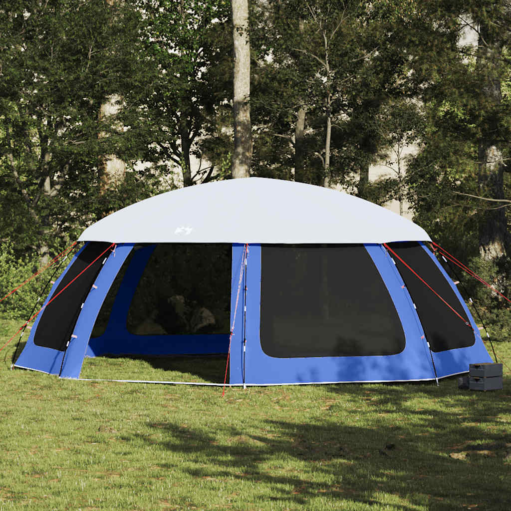 Pool Tent with Removable Rain Fly and Mesh Walls Azure Blue 690 x 690 cm
