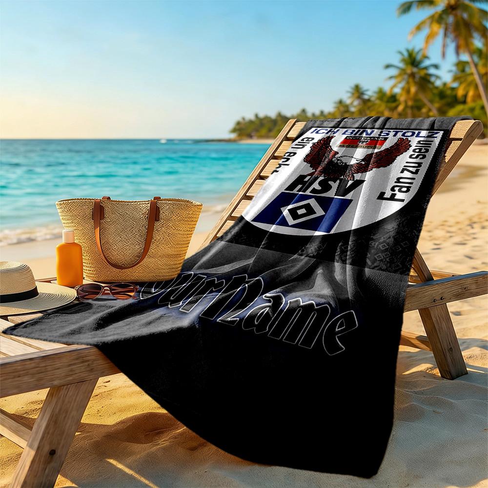 Eintracht Frankfurt Personalized Text Beach Towel High Absorbency Quickdry Portable For Swimmingbeachcamping Travel Beach Accessoriesgym