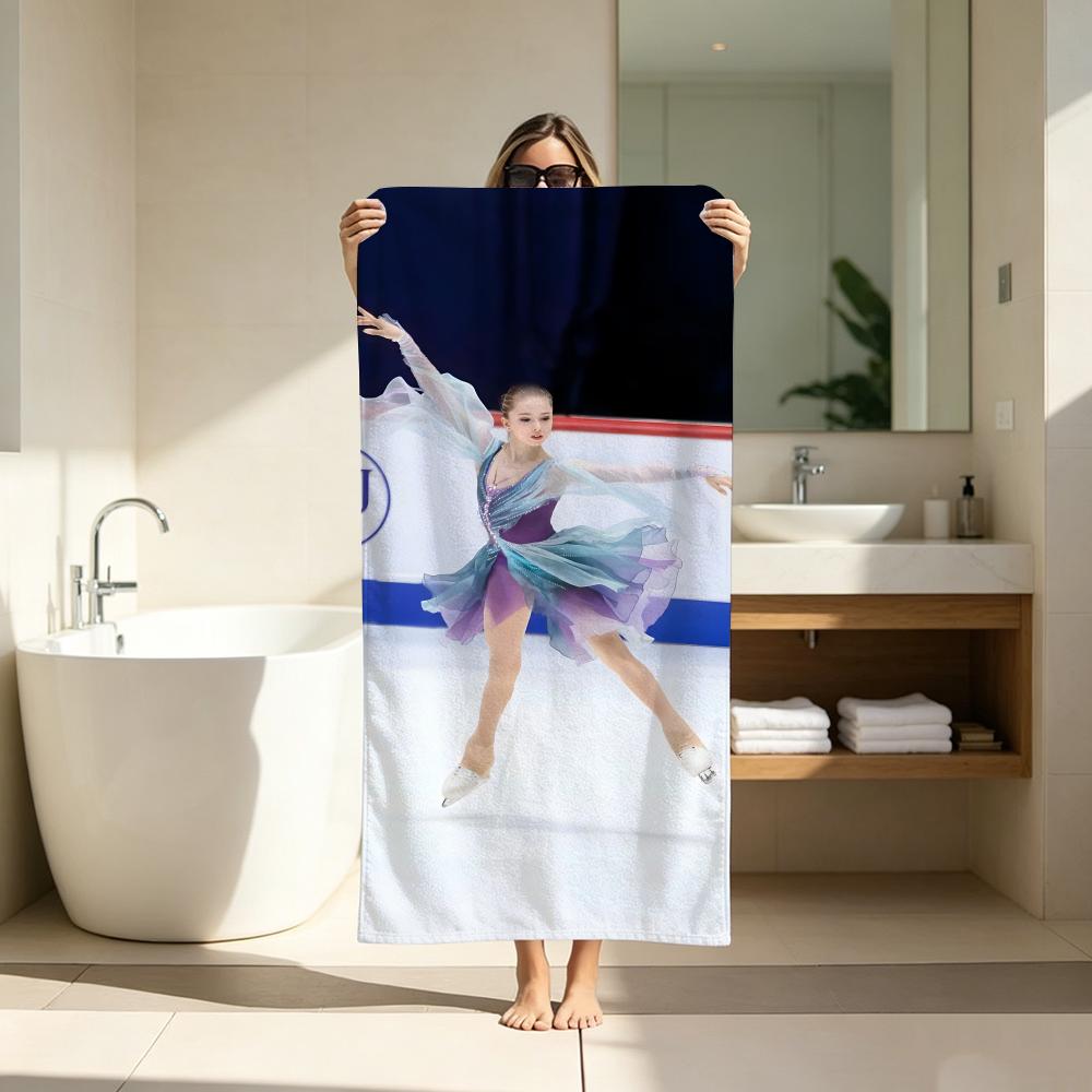 Celebrity K-KamilaS ValievaS Towel ultra-fine fiber quick drying absorbent bath towel, outdoor swimming sports towel