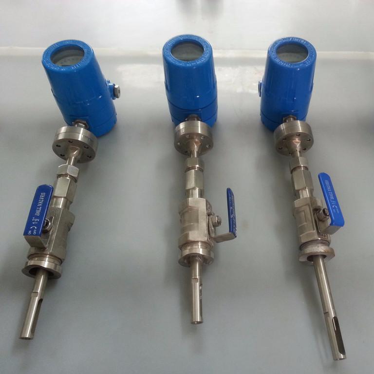 Insertion Thermal Gas Flow Meter with Remote Transmission for Compressed Air
