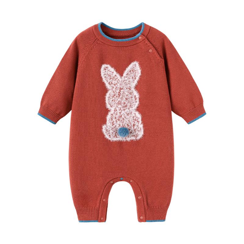 Babylove Pure Cotton Knit Rabbit Bodysuit 66