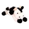 Realistic Plush Cow Toy Soft Stuffed Animal with Black & White Spots Cuddly Companion Birthday Gift for Boys Girls
