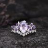 Accessories1pc Fashion Design Stylish Inlaid Purple Synthetic Zircon Ring for Everyday Wear Jewelry