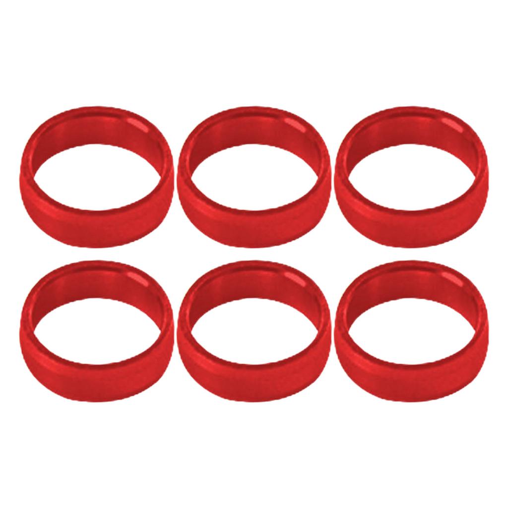 6Pcs Dart Flight Wing Savers Protectors Aluminum Alloy Dart Wing Corrector Dart Shaft Protector Dart Flights Rings Set