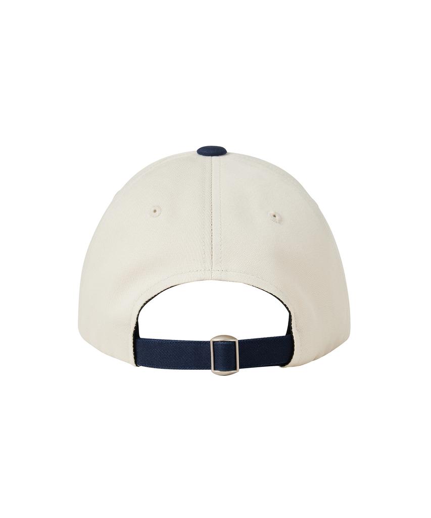 Kibheoseulling 24/7 Ivory & Navy Two-Tone Ball Cap