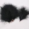 FeatherVelvet Feathers with Metal Clip Buckle, Turkey Plumas, DIY Feather Jewelry, Craft, Dream Catcher, Decoration Material, 10-12cm