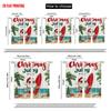 2pcs   plane printing Popular Curtain Panels Surfing Santa_ Palm Trees Versatile Polyester (without rod) Holiday Perfect for