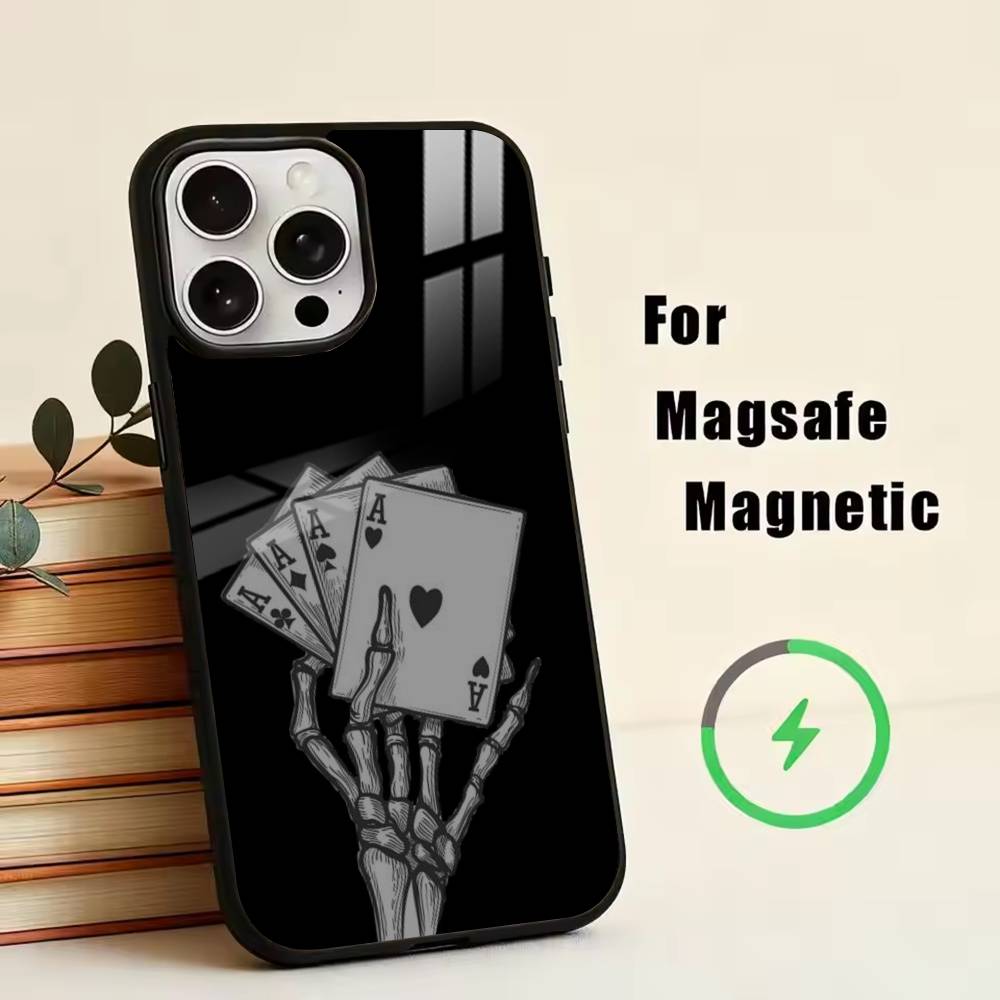 C-Cute Emo Goth Phone Case For iPhone17,16,15,14,13,12,11 Plus,Pro Magnetic with Magsafe Wireless Charging