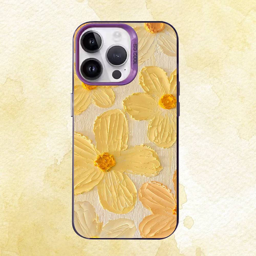 Oil painting flowers Phone Case For iPhone 17 16e 16 15 14 13 12 11 Pro Max X XR XS MAX Back Cover