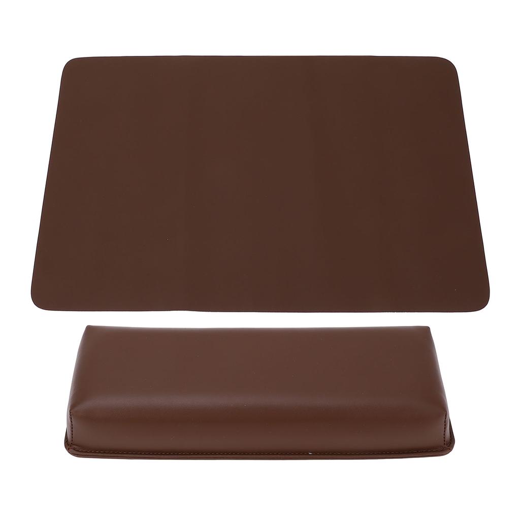 Nail Art Hand Pillow with Rectangular Dual Color Pad PU Leather Wrist Rest Cushion for Salon and Hom