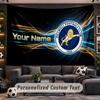Wall Hanging Tapestry Custom NameMillwall FC Pattern Personalized Printed Fabric Wall Decor