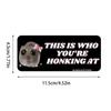 Sad Hamster Driving Sticker 3pcs Bumper Sticker Decal Cute Driver Sticker Funny Car Sticker Funny Hamster Big Eyes Decal For