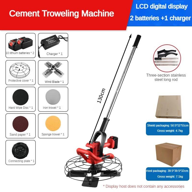 High Power Electric Plastering Machine Cement Concrete Troweling Machine  Multi Functional  Road Surface Finishing Equipment