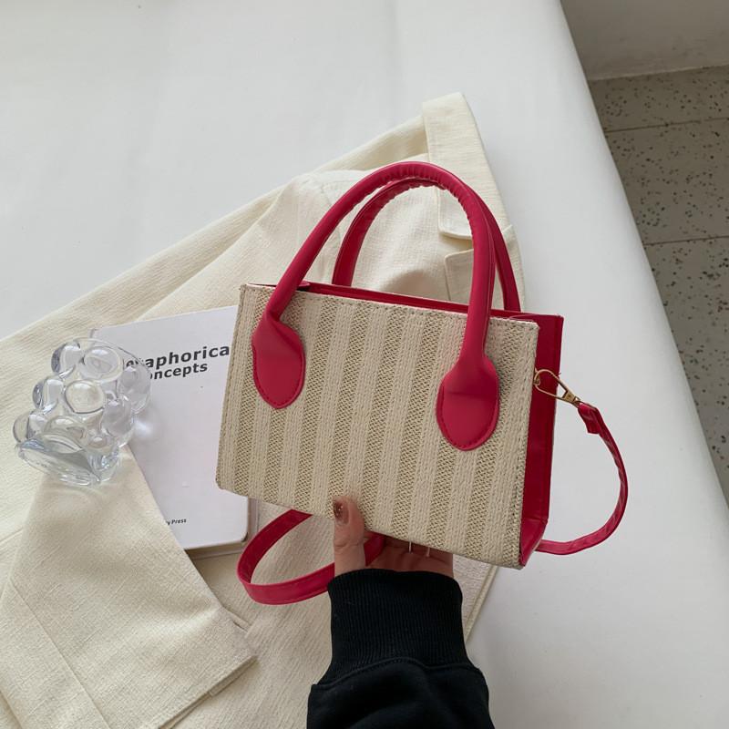 Stylish Korean Woven Handbag 2023 Trendy Summer Casual Urban Simple Design