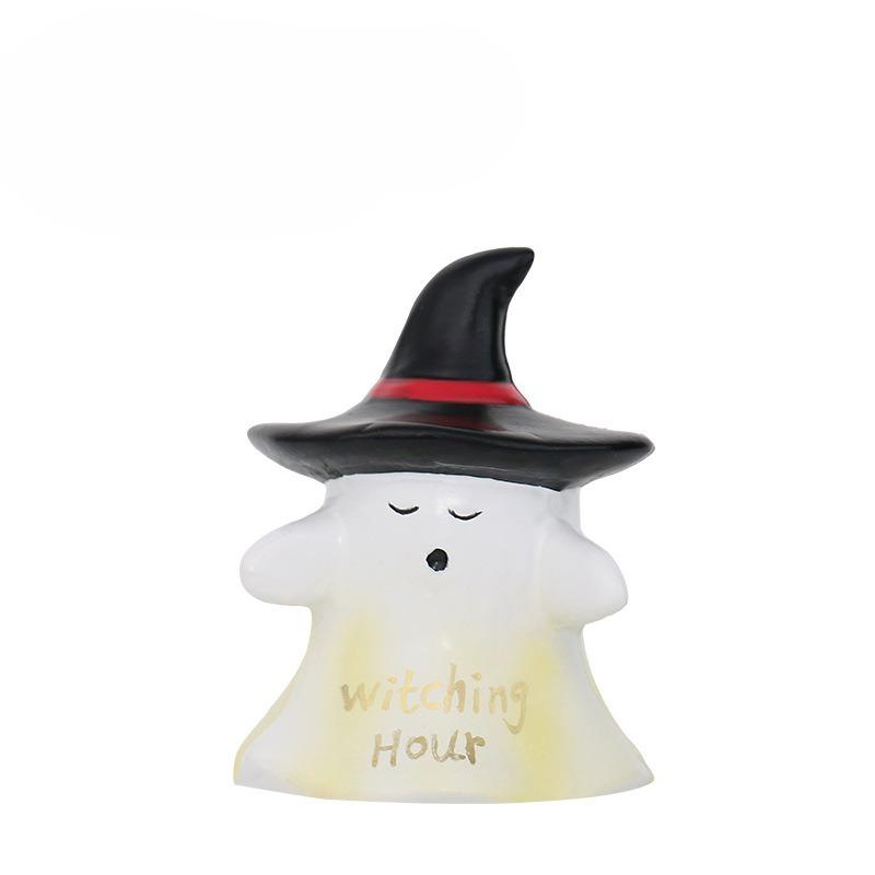 

Halloween Decorations - Cute Halloween Ghost Resin Figurine - Home Party Small Gift Ghost