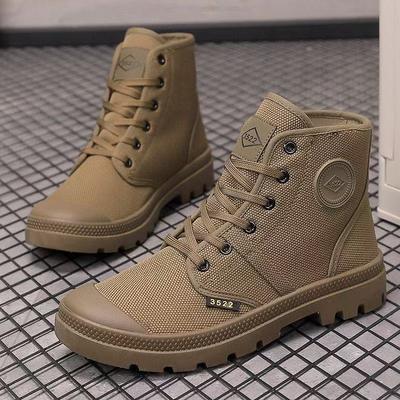 Nowe wysokie buty męskie antypoślizgowe, odporne na zużycie, oddychające buty trekkingowe, buty na wiosnę i jesień dla mężczyzn
