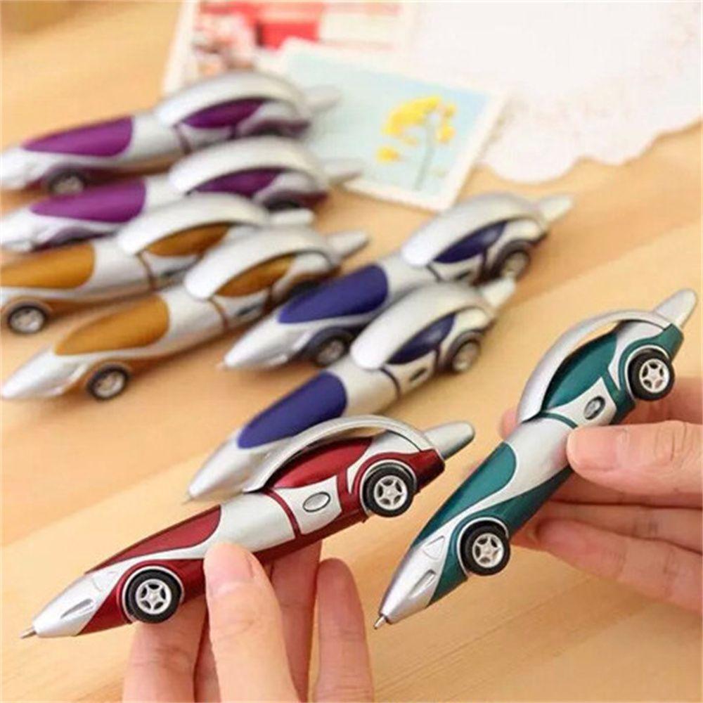 Tool Stationery Child Gift Kids Toy Cartoon Drawing Toys Car Shape Pen Racing Car Pen Ballpoint Pen