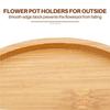 ABWR-2X Wooden Plant Stand Flower Pot Base Holder Stool High Stool Balcony Succulent Round Flower Shelf For Indoor Outdoor