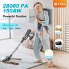 UMLo V11 Blau&Grau Akku-Stielstaubsauger – 2-in-1 Hand- und Bodenreinigung mit HEPA-Filterung, 300W Motor, 4000mAh Akku, LED-Display