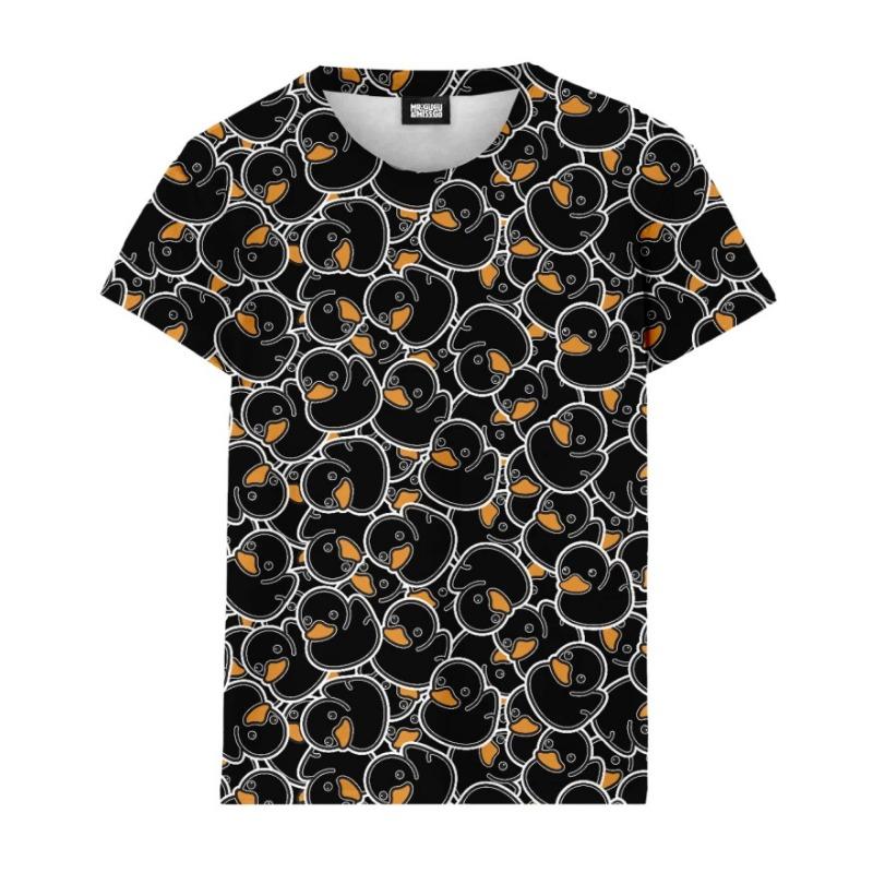 3D Cute Yellow Duck Print T Shirt Rubber Graphic Tee Shirts Kid Funny Streetwear Tops Unisex Short Sleeves T-shirts