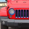 ABS Car Headlight Decorative Cover Grille Decoratiion Stickers For Jeep Wragnler JK 2007-2017 Car Exterior Accessories