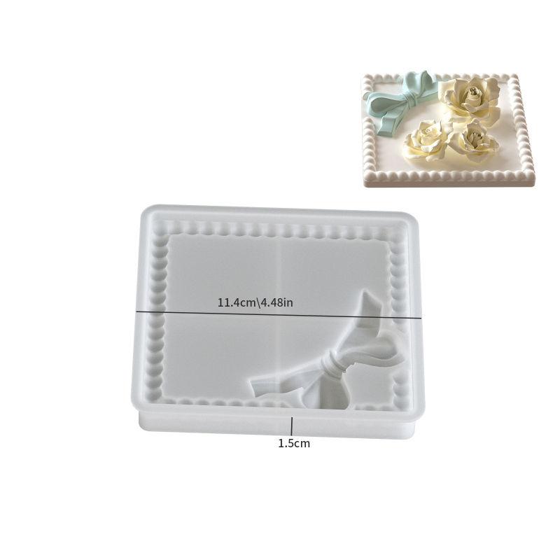 Bubble Storage Tray Silicone Mold DIY Resin Plaster Cement Gift Casting Mould Round Coaster Home Decor